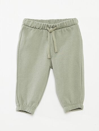 Joggers in tessuto felpato