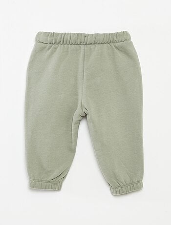 Joggers in tessuto felpato