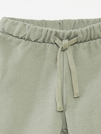 Joggers in tessuto felpato