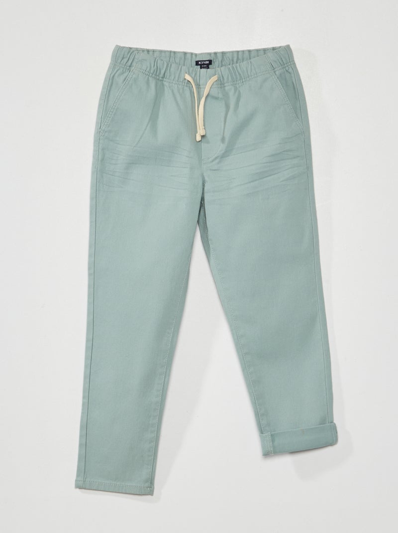 Joggers in twill blu - Kiabi