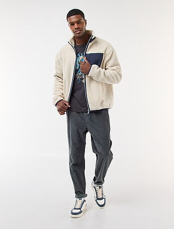 Joggers in velluto a coste tinta unita