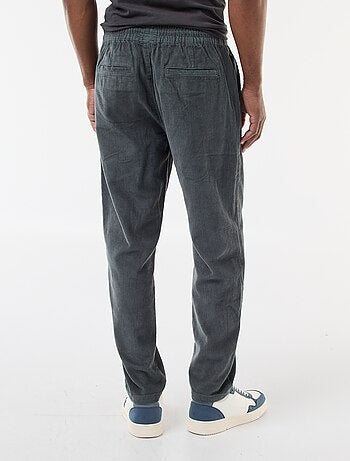 Joggers in velluto a coste tinta unita
