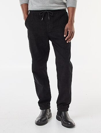 Joggers in velluto a coste tinta unita