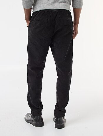 Joggers in velluto a coste tinta unita