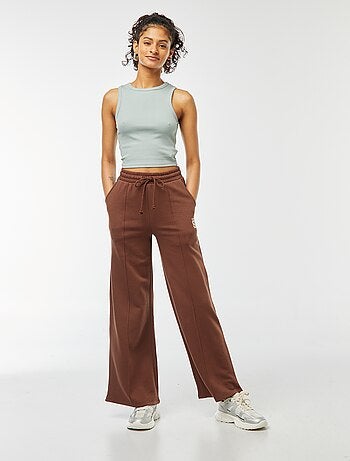 Joggers larghi con stampa sportswear