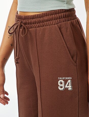 Joggers larghi con stampa sportswear