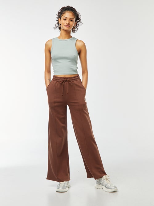 Joggers larghi con stampa sportswear - Kiabi