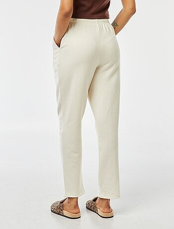 Joggers larghi in tessuto felpato