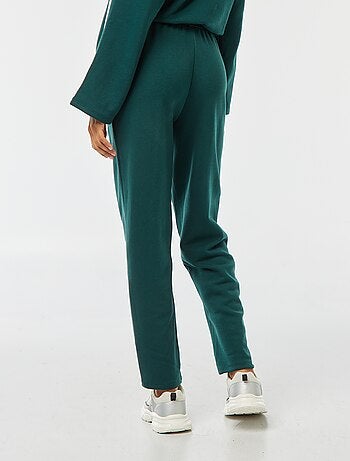 Joggers larghi in tessuto felpato