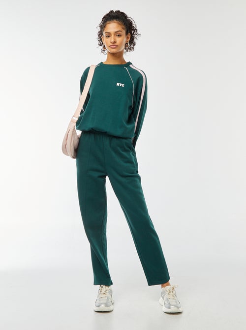 Joggers larghi in tessuto felpato - Kiabi