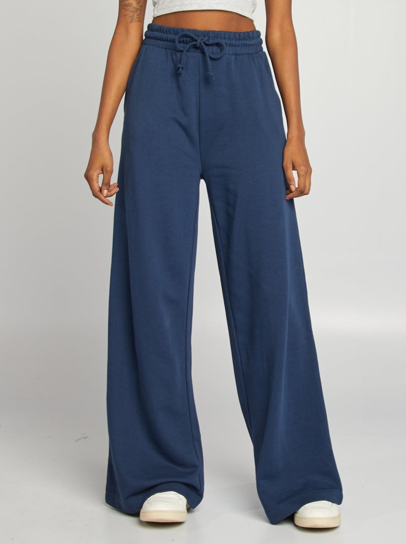 Joggers larghi tinta unita BLU - Kiabi