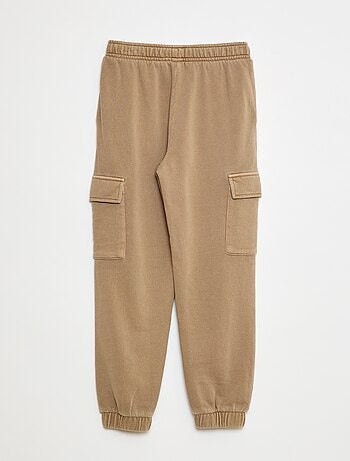 Joggers multi-tasche in tessuto felpato leggero