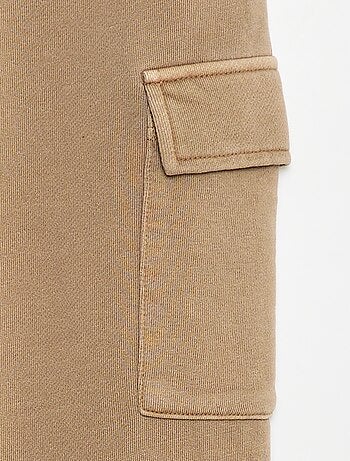 Joggers multi-tasche in tessuto felpato leggero