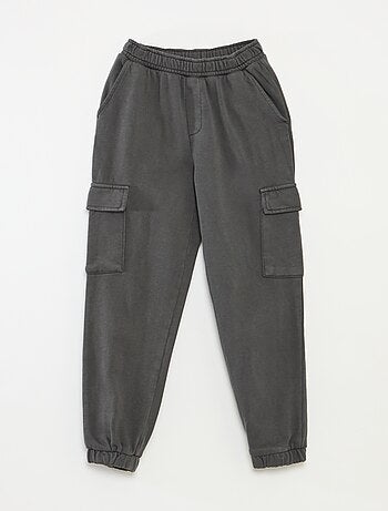 Joggers multi-tasche in tessuto felpato leggero