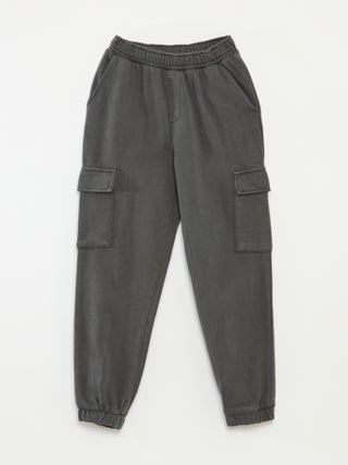 Joggers multi-tasche in tessuto felpato leggero