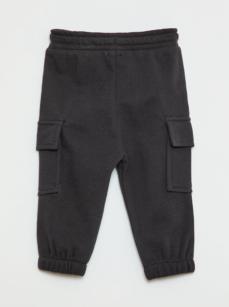 Joggers multitasche tinta unita Nero - Kiabi