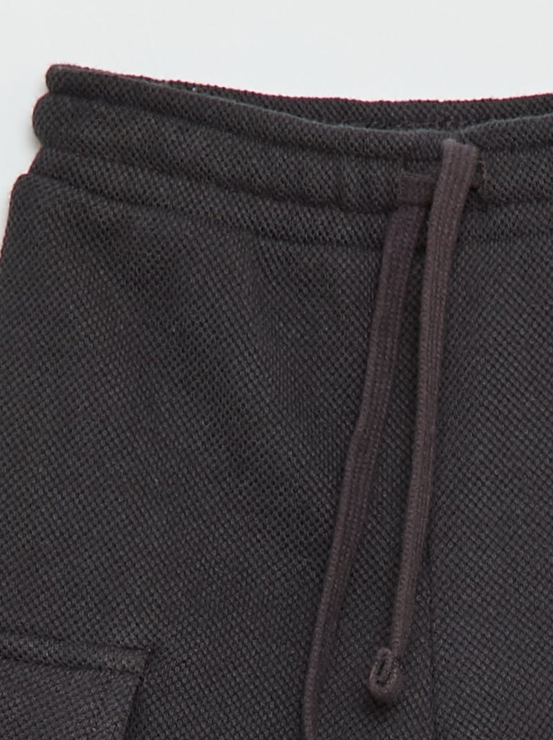 Joggers multitasche tinta unita Nero - Kiabi
