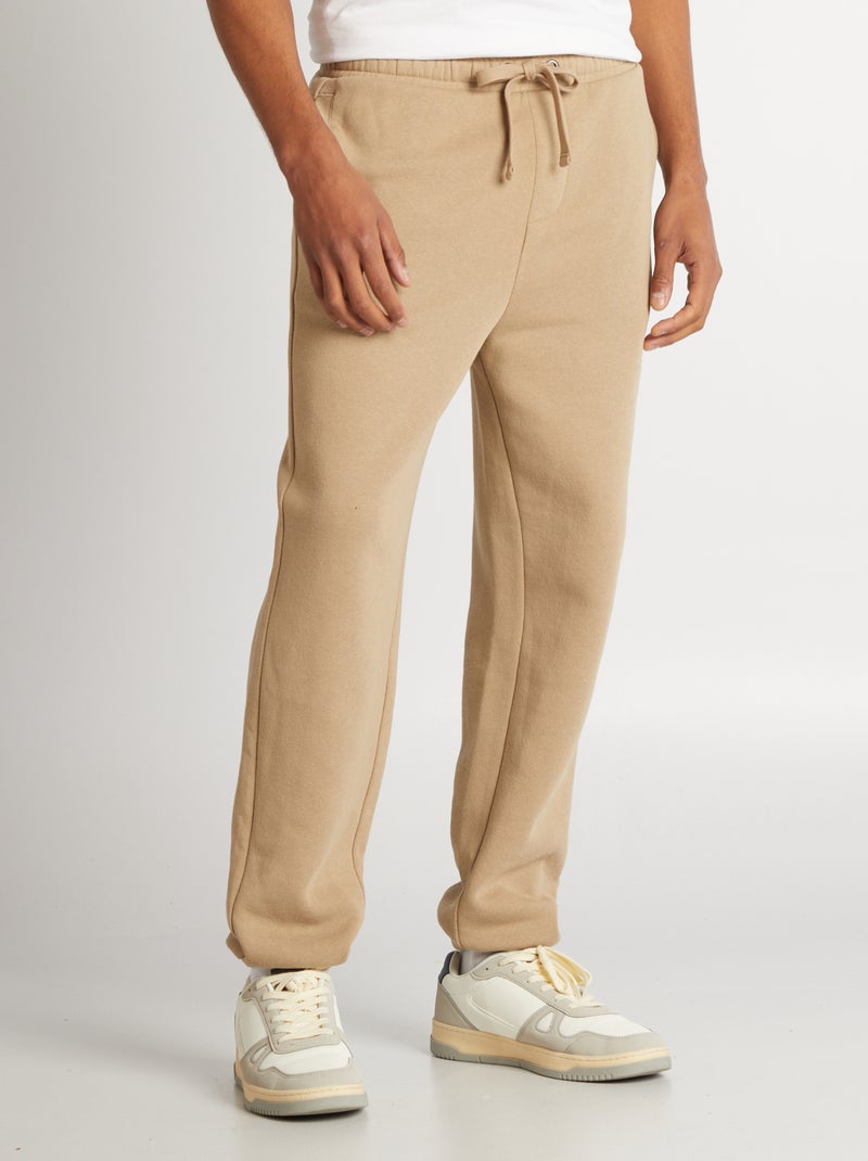 Joggers regular tinta unita BEIGE - Kiabi