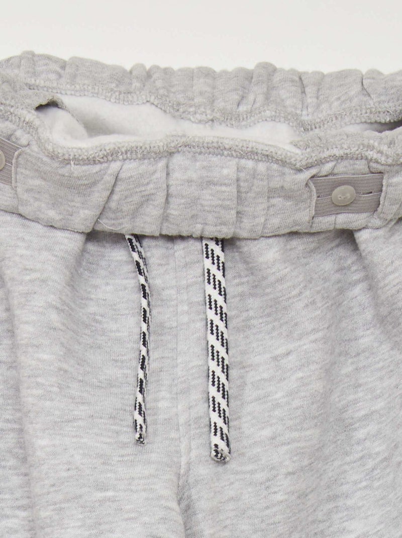 Joggers screziati con vita regolabile GRIGIO - Kiabi