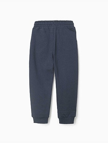 Joggers slim in pile con tasche e stampa ZY