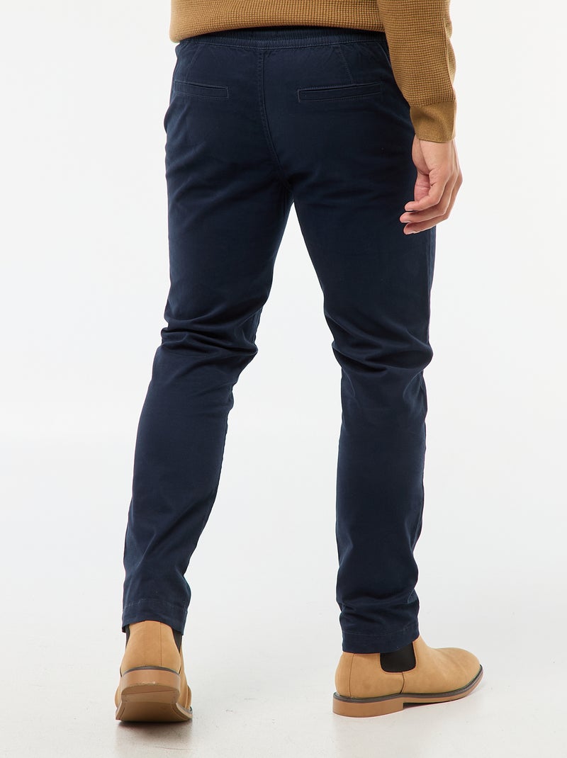 Joggers slim tinta unita Blu - Kiabi