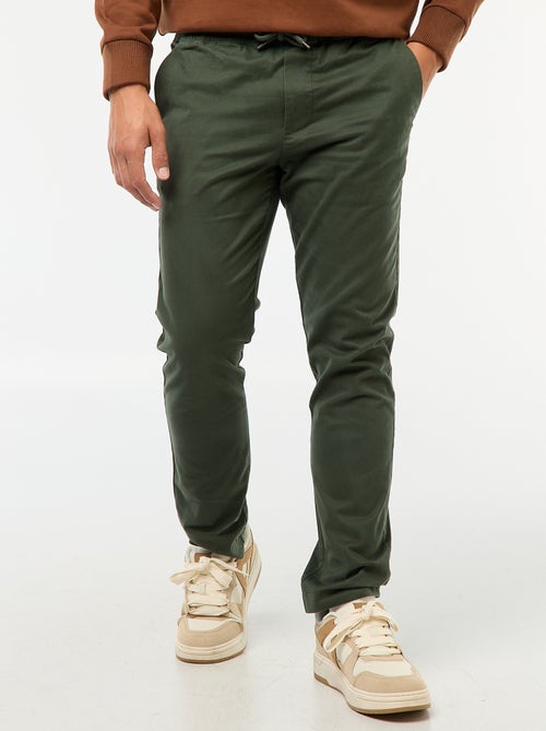 Joggers slim tinta unita - Kiabi
