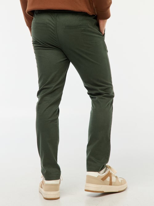 Joggers slim tinta unita - Kiabi