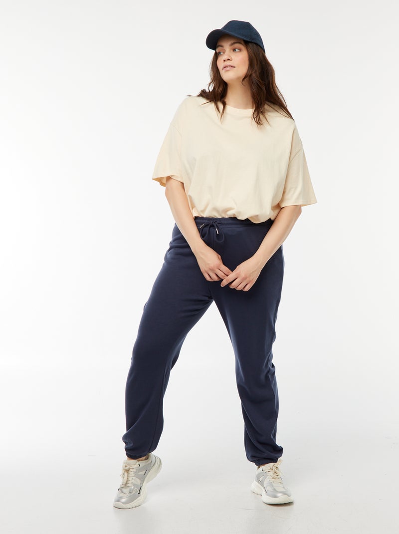 Joggers sportivi in french terry Blu - Kiabi