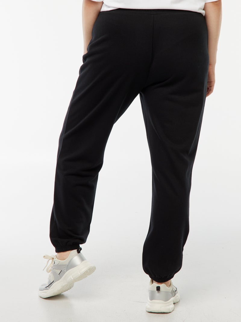 Joggers sportivi in french terry nero - Kiabi