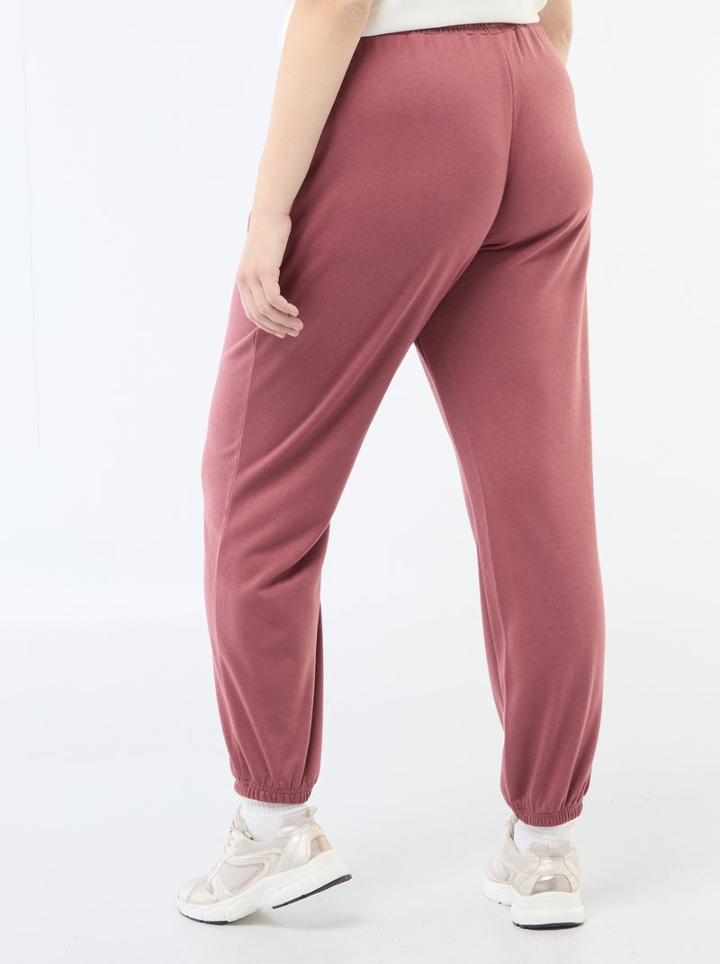 Joggers sportivi in french terry Rosso - Kiabi