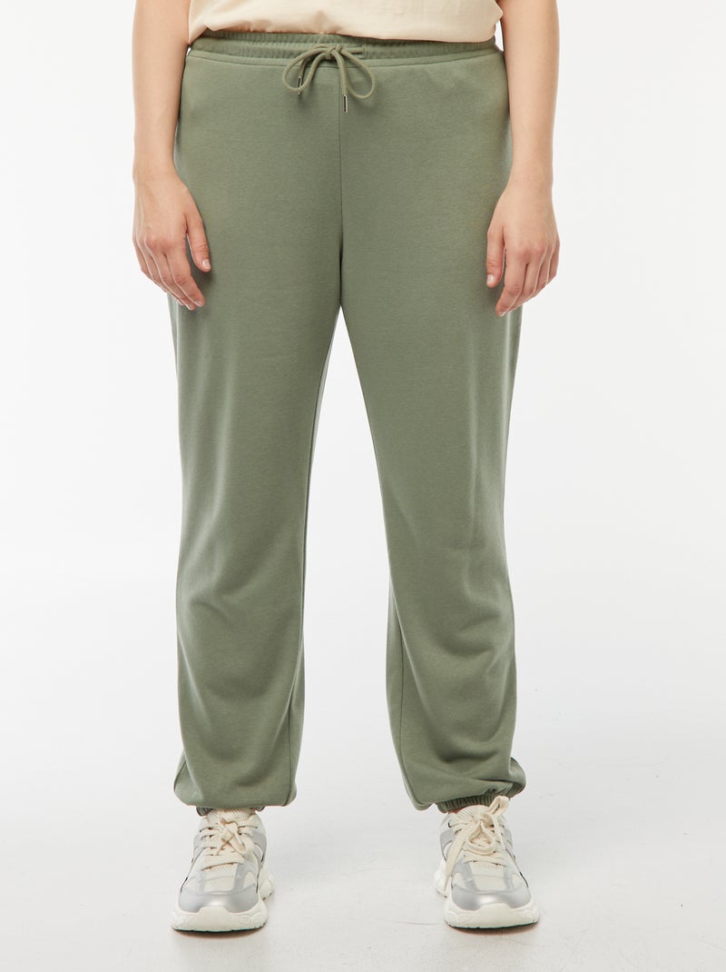 Joggers sportivi in french terry Verde - Kiabi