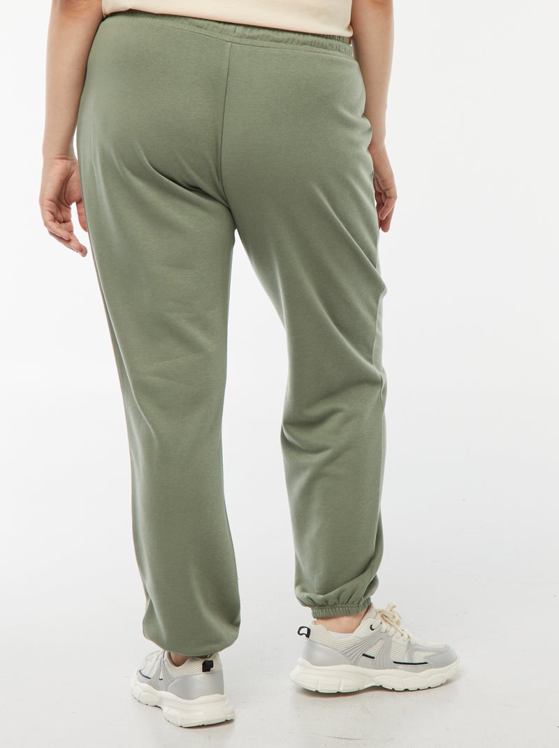 Joggers sportivi in french terry Verde - Kiabi