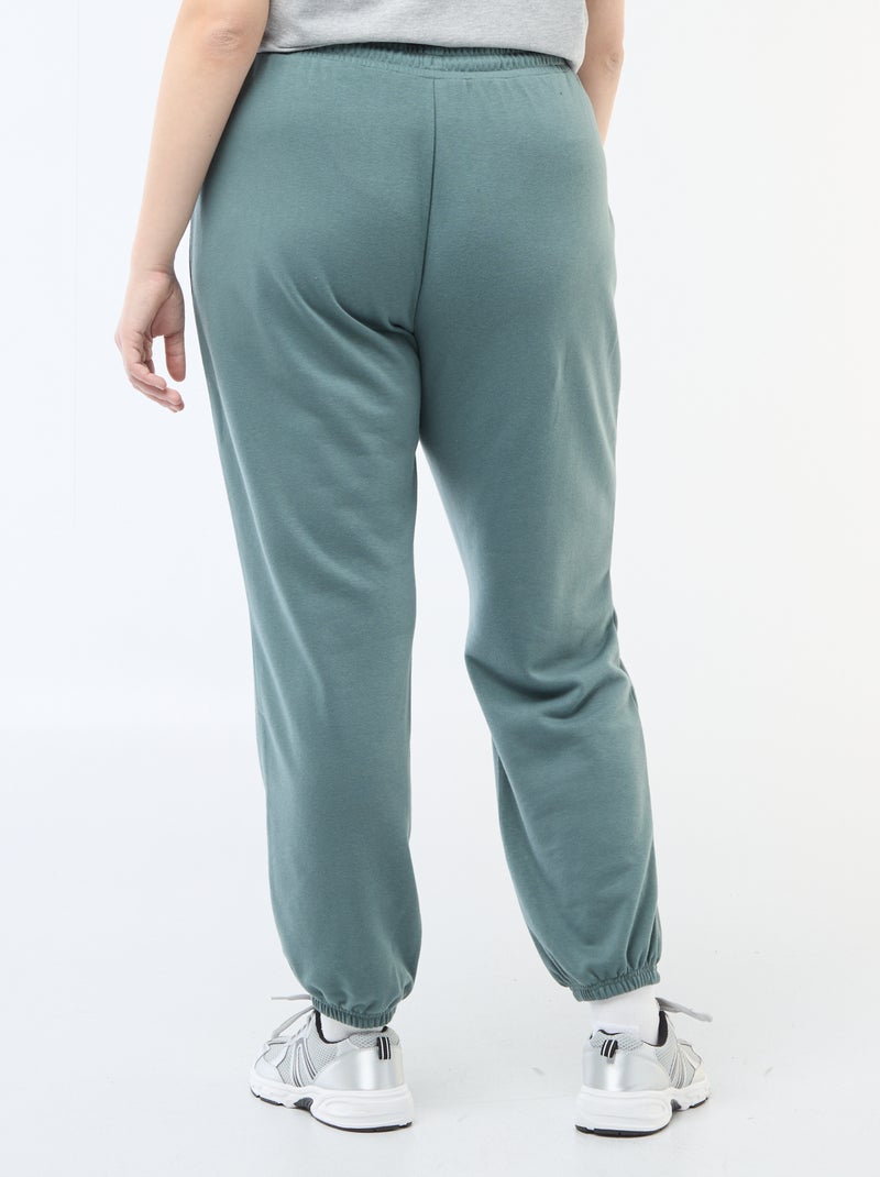Joggers sportivi in french terry Verde - Kiabi