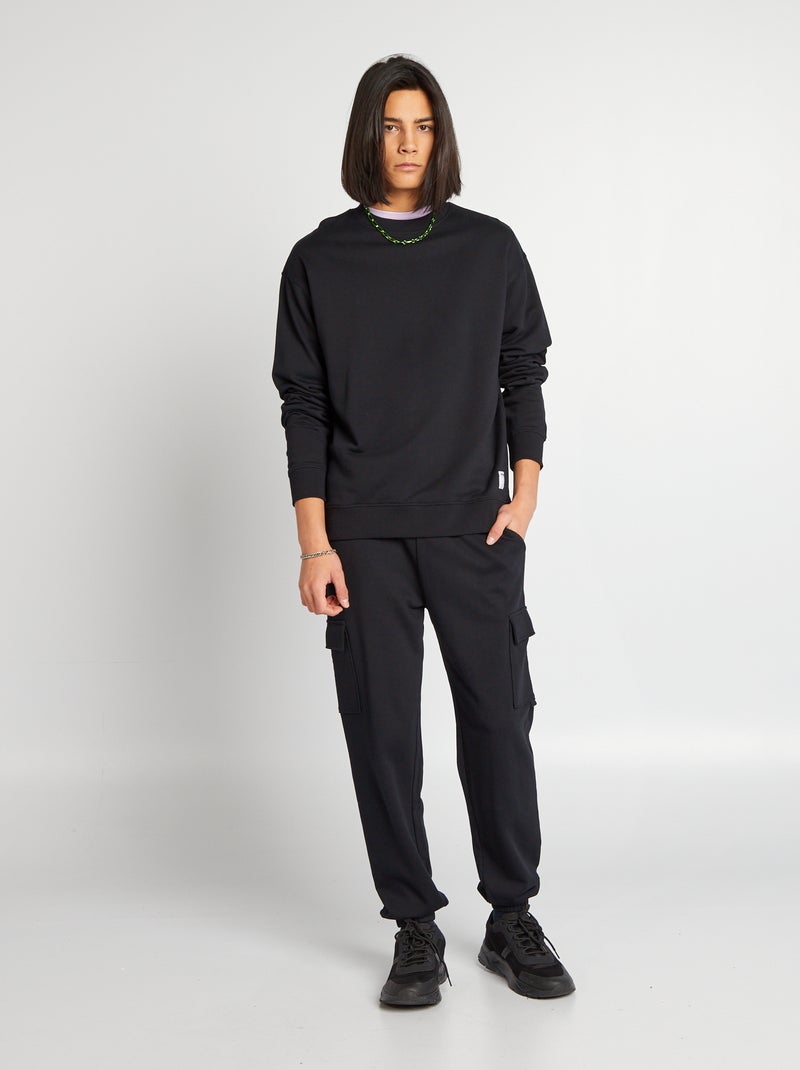 Joggers stile cargo nero - Kiabi