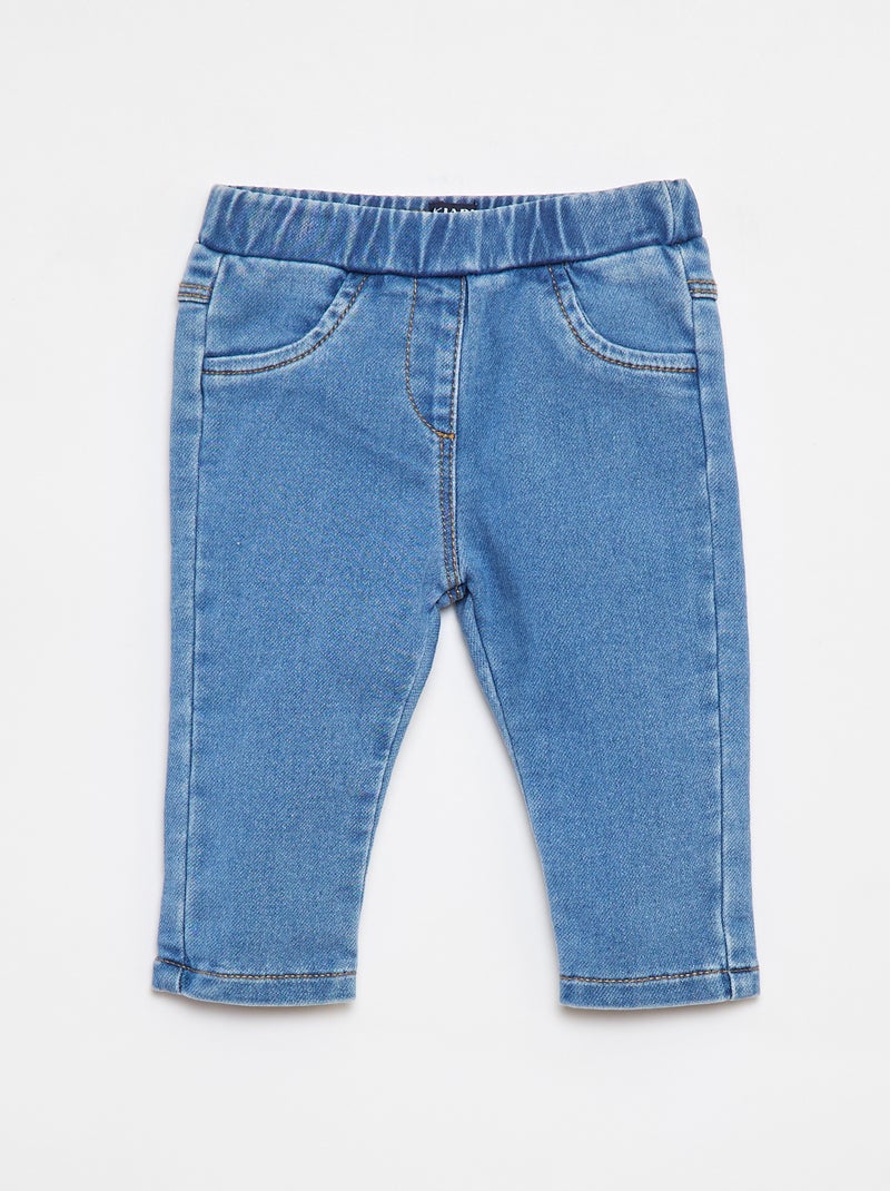Joggers stretch stile denim Blu - Kiabi