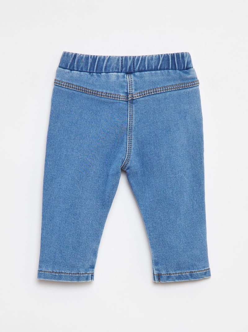 Joggers stretch stile denim Blu - Kiabi