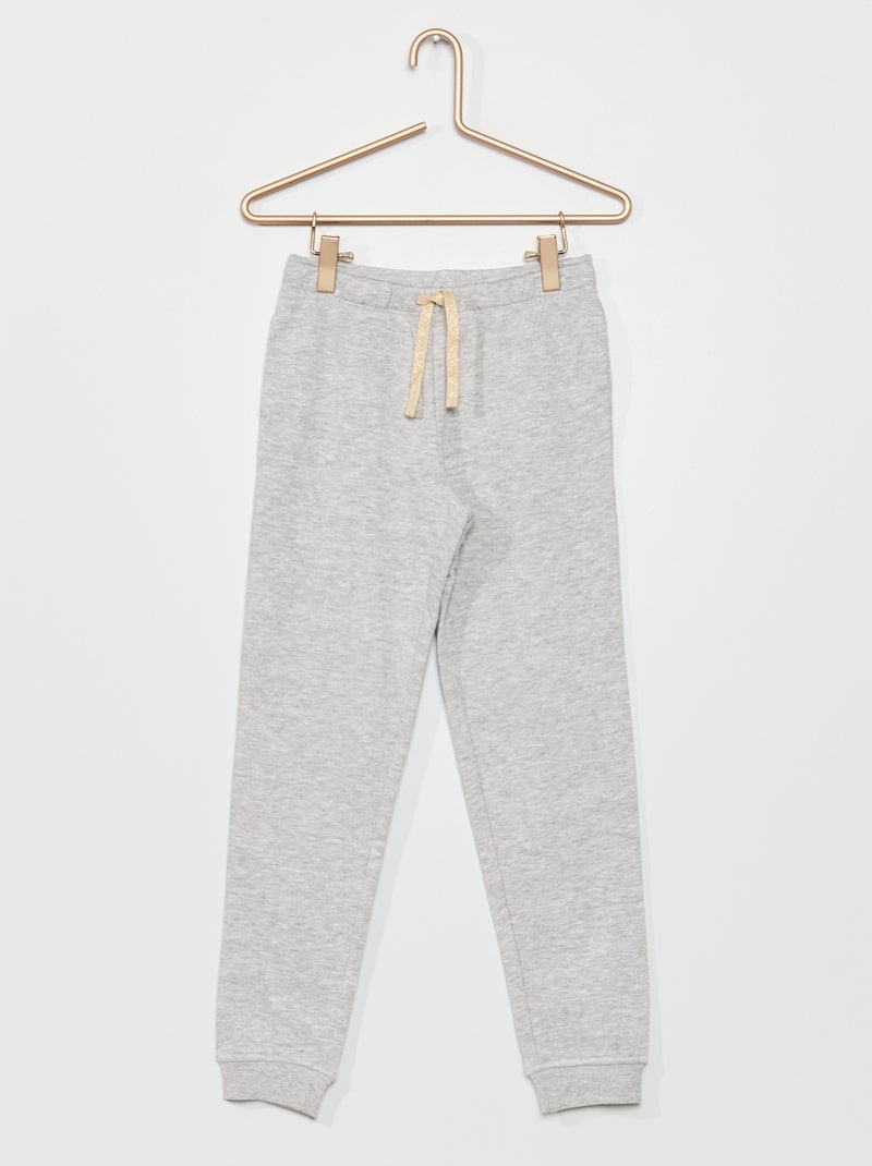 Joggers tessuto felpato vita elasticizzata GRIGIO - Kiabi