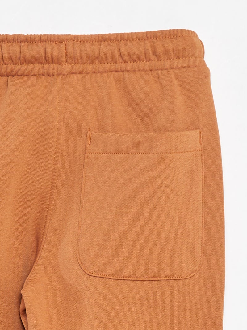 Joggers tinta unita - Taglio più aderente Marrone - Kiabi