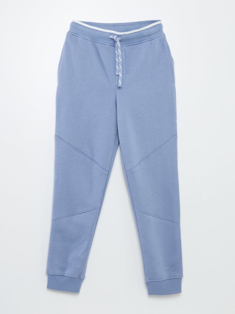 Joggers tinta unita - Taglio più confortevole BLU - Kiabi