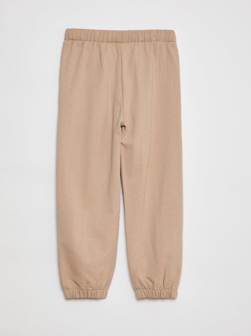 Joggers tinta unita beige - Kiabi
