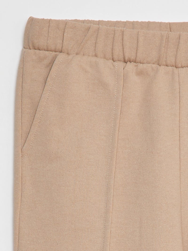 Joggers tinta unita beige - Kiabi