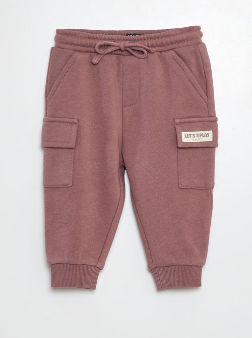 Joggers tinta unita con tasche con patta - Kiabi