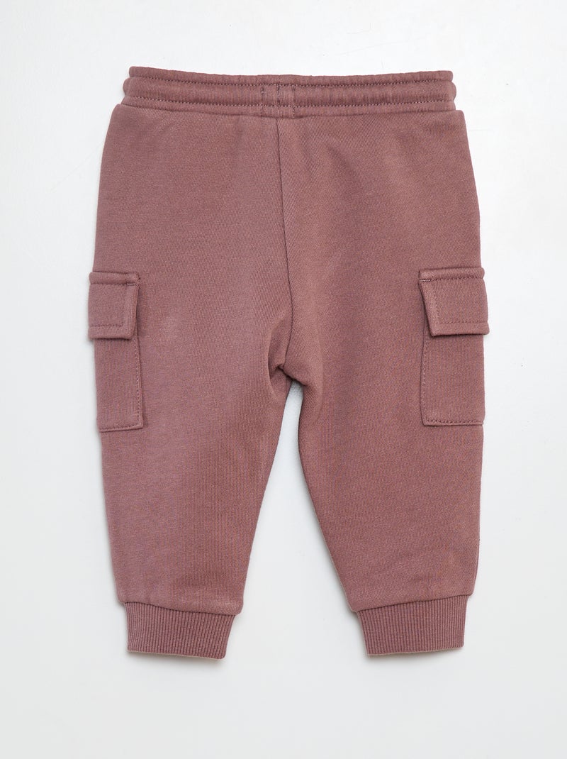 Joggers tinta unita con tasche con patta VIOLA - Kiabi