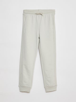 Joggers tinta unita con tasche