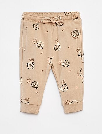 Joggers tinta unita con vita elasticizzata