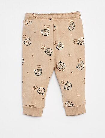 Joggers tinta unita con vita elasticizzata