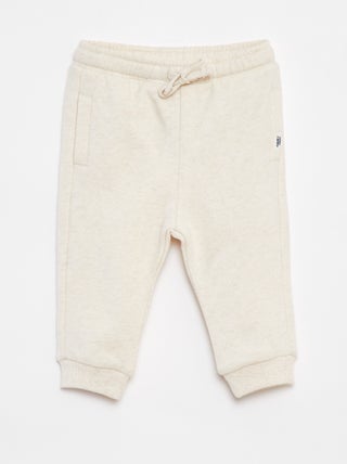 Joggers tinta unita con vita elasticizzata