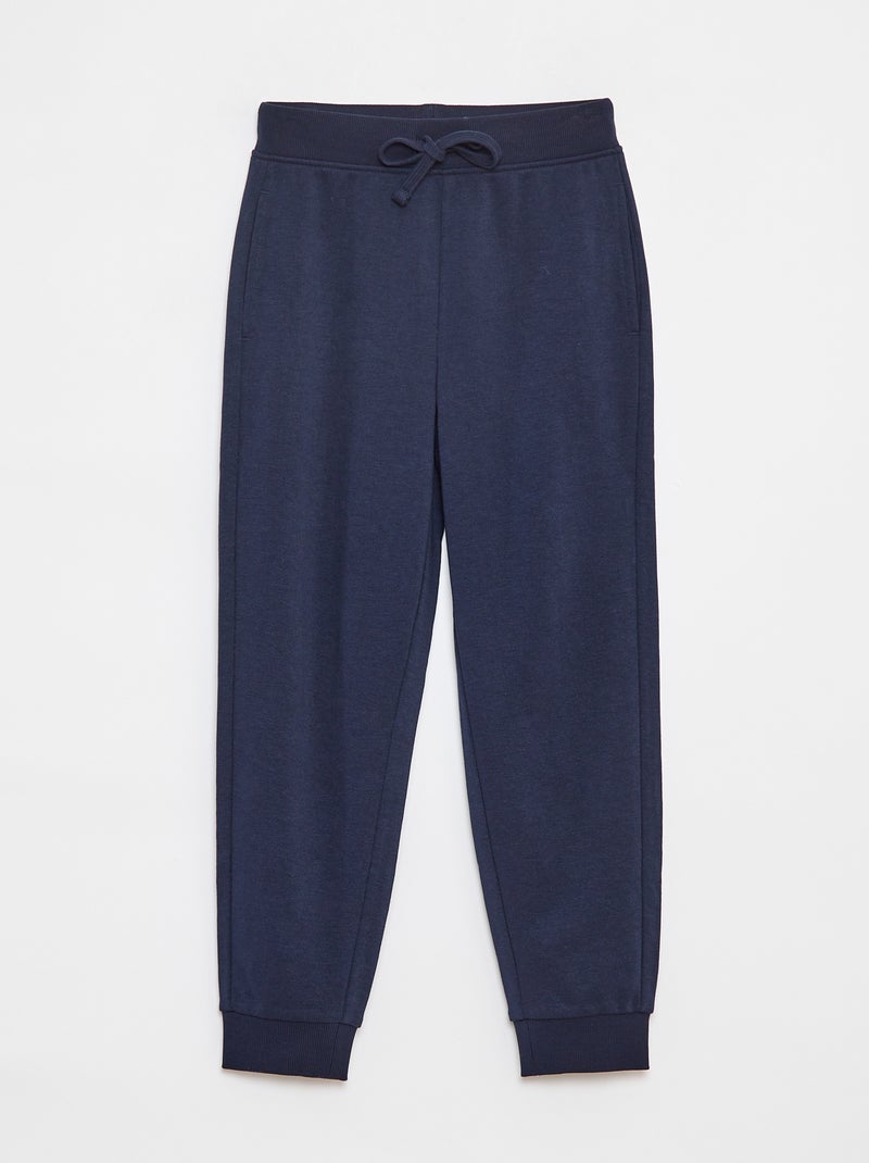 Joggers tinta unita con vita elasticizzata blu - Kiabi