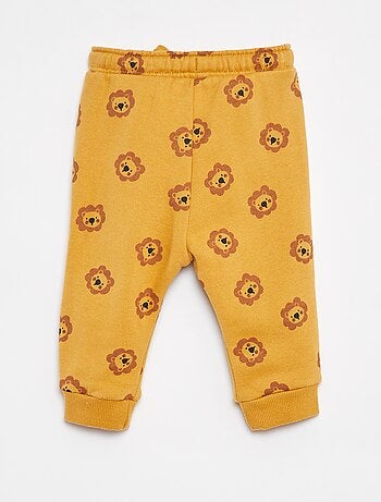 Joggers tinta unita con vita elasticizzata