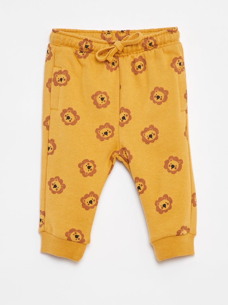 Joggers tinta unita con vita elasticizzata Giallo - Kiabi